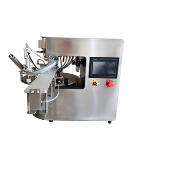 آلة تعبئة وتغطية الأكياس ذات الحامل الدوار لسطح المكتب-